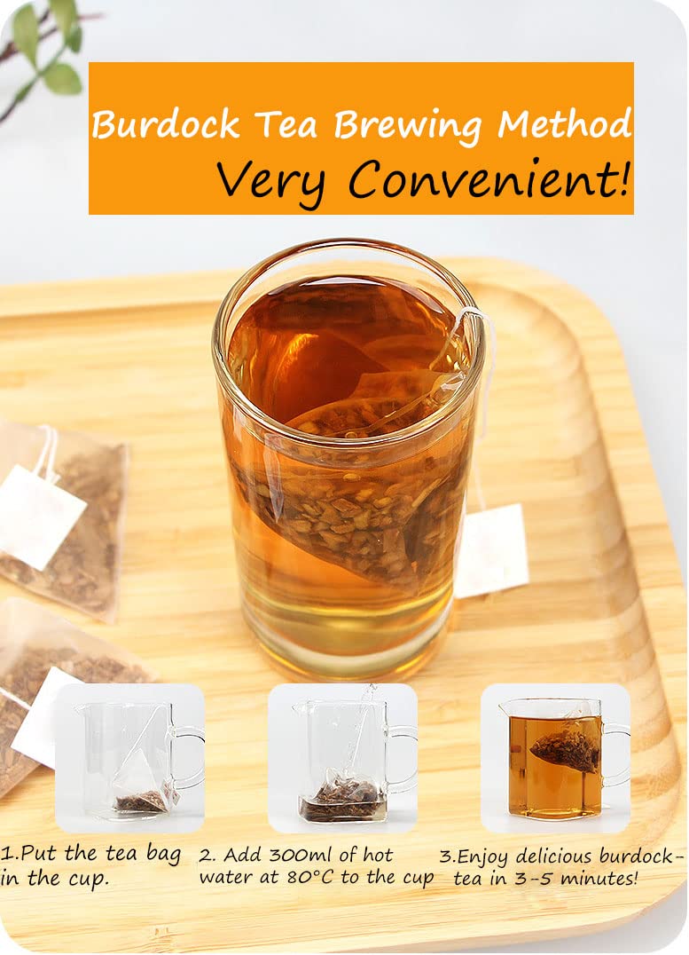 ULTHMOK Premium Burdock Root Tea Bags,60 Tea Bags/6.4Oz.100% Natural Burdock Tea,No Additives,Caffeine Free. - Image 5
